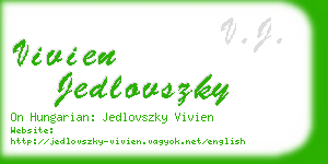 vivien jedlovszky business card